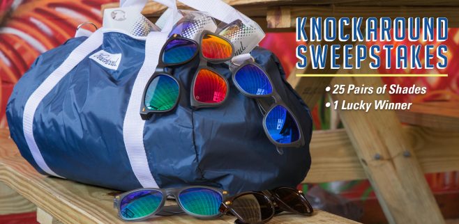 Knockaround Win A Duffel Bag of Sunglasses Sweepstakes