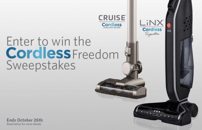 Hoover LiNX & Cruise Cordless Freedom Sweepstakes