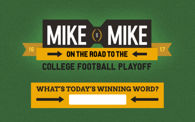 Mike And Mike Winning Word