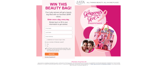 Ulta A Gorgeous Way To Give Sweepstakes