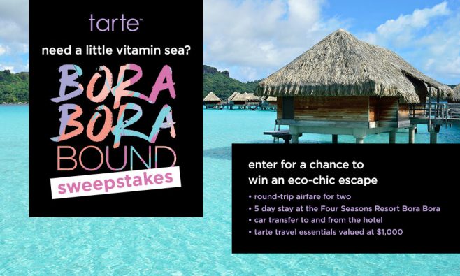 Tarte Bora Bora Bound Sweepstakes