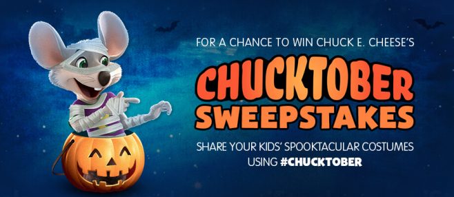 Chuck E. Cheese's Chucktober 2016 Sweepstakes