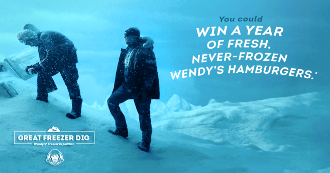 Wendy's Freezer Dig Sweepstakes (FreezerDig.com)