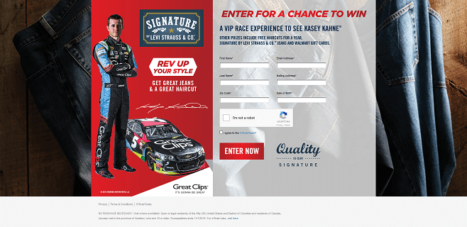 Signature by Levi Strauss & Co. Signature + Great Clips Sweepstakes