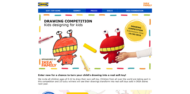 IKEA FAMILY Global Soft Toy Drawing Competition