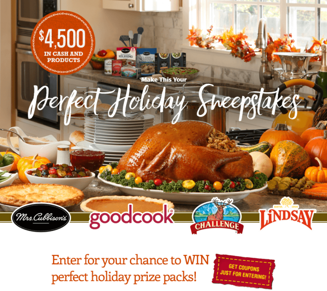 Mrs. Cubbison’s $4,500 Holiday Sweepstakes