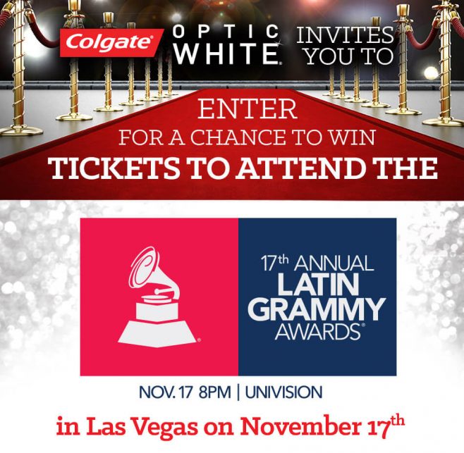 Colgate 2016 Latin Grammy Awards Sweepstakes