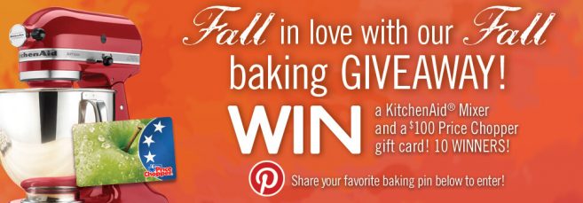 Price Chopper Fall Baking Sweepstakes