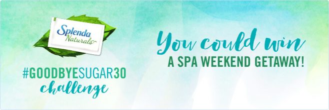 Splenda #GoodbyeSugar30 Day Spa Giveaway