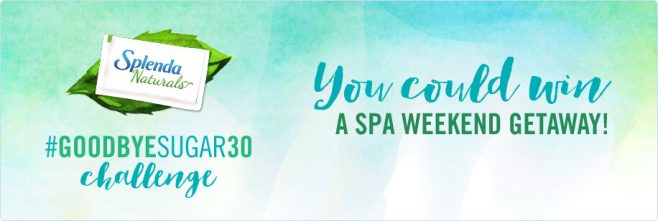 Splenda #GoodbyeSugar30 Day Spa Giveaway