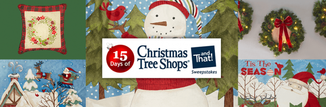 15 Days of Christmas Tree Shops andThat! Sweepstakes