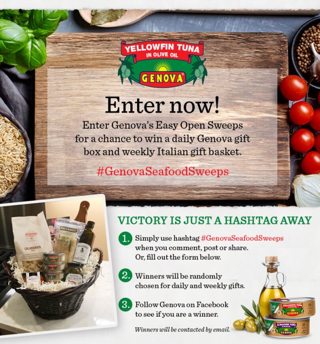 Genova Seafood's Easy Open Sweepstakes