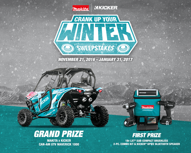 Makita Crank Up Your Winter Sweepstakes