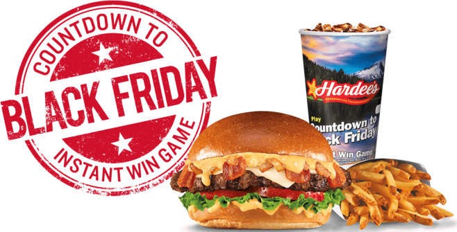 Hardee's Countdown To Black Friday Instant Win Game (HardeesBPS.com)