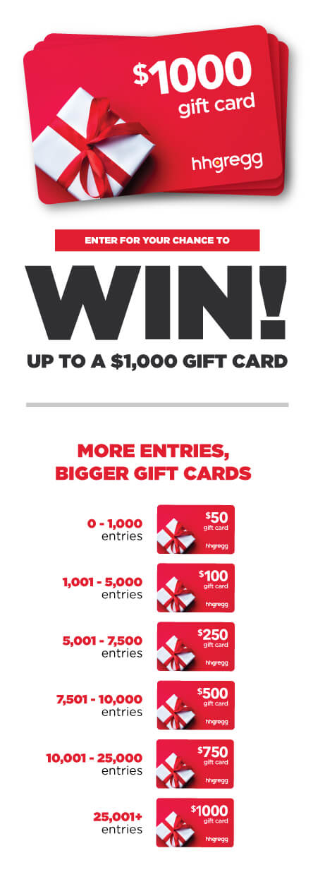 hhgregg Gift Card Sweepstakes