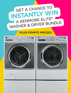 Shop Your Way Kenmore Elite Washer Dryer Bundle Instant Win Game