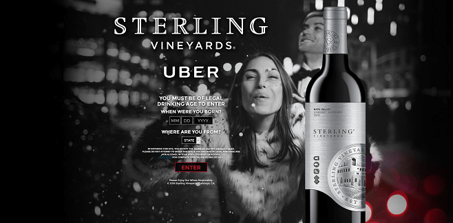 Sterling Vineyards and Uber Sweepstakes