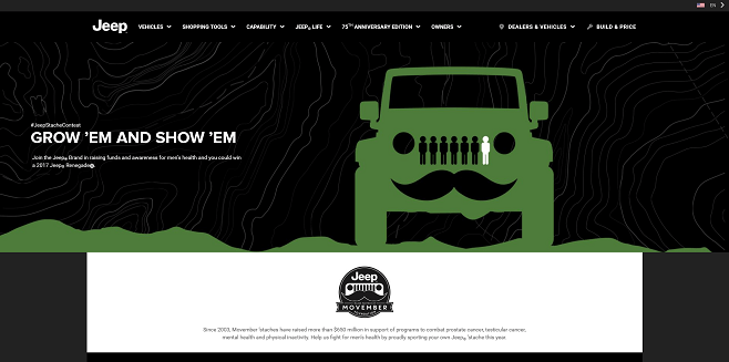 Jeep Movember Contest