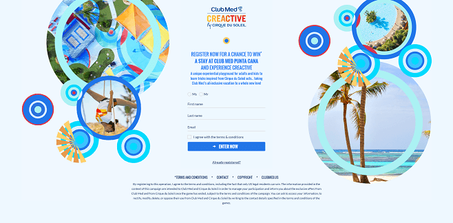 Club Med Creactive Sweepstakes