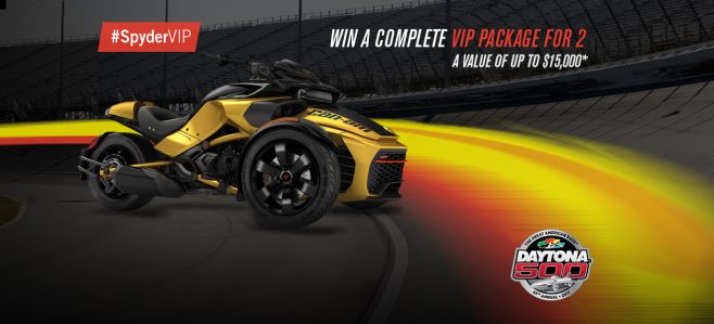 BRP Be VIP with Can?Am Spyder Sweepstakes