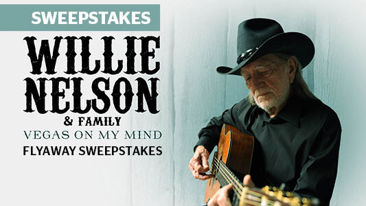 CMT Willie Nelson & Family Vegas On My Mind Flyaway Sweepstakes