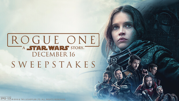 Fandango Rogue One: A Star Wars Story Sweepstakes