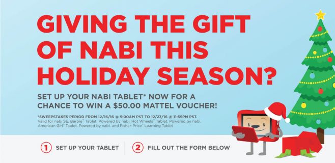 nabi Holiday Sweepstakes