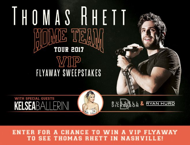 Live Nation Thomas Rhett VIP Flyaway Sweepstakes