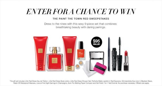 Avon Paint The Town Red Sweepstakes