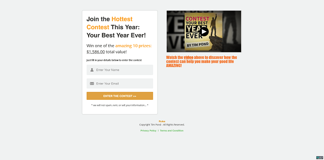 Your Best Year Ever Contest by Tim Pond