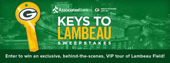Associated Bank Keys to Lambeau Sweepstakes