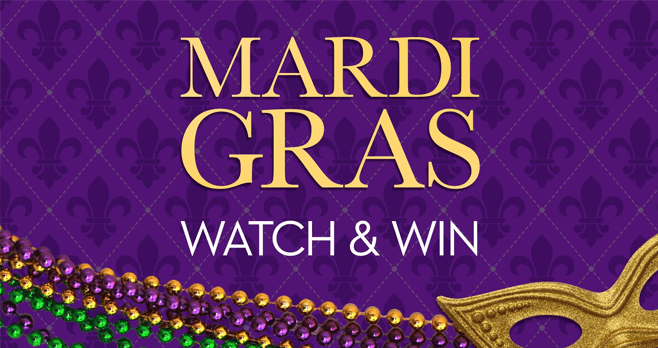 Harry Connick JR Show Mardi Gras Word of the Day Sweepstakes (HarryTV.com/Mardi-Gras)