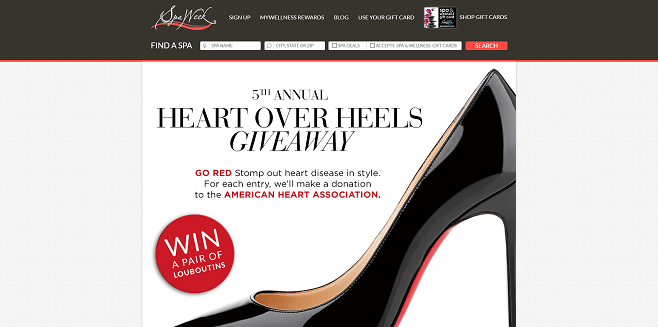 Spa Week Heart over Heels Giveaway