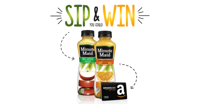 Minute Maid Juices to Go Instant Win