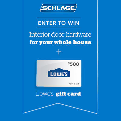 Schlage Simplifies DIY Sweepstakes