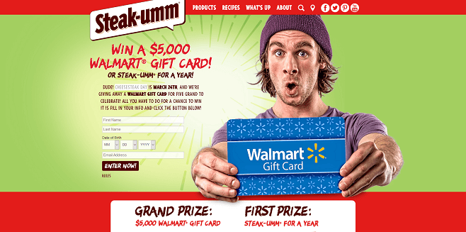 Steak-Umm Cheesesteak Day Sweepstakes