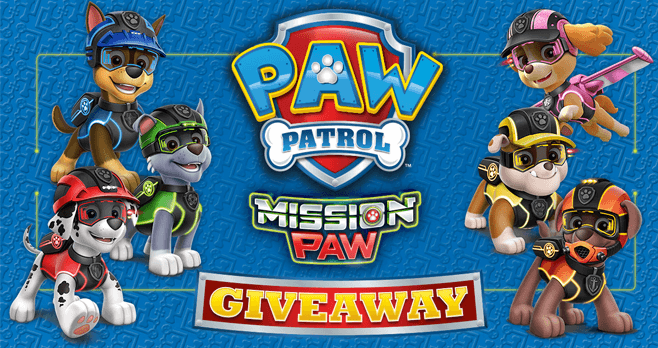 Paw Patrol Mission Paw Giveaway (MissionPaw.PawPatrol.com)