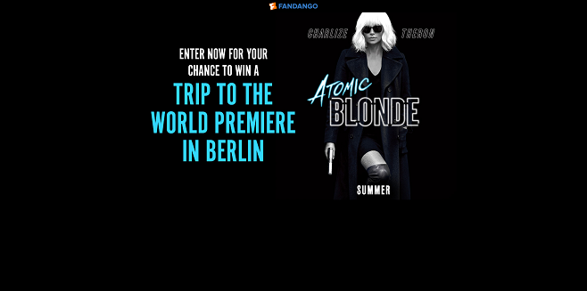 Fandango’s Atomic Blonde Sweepstakes