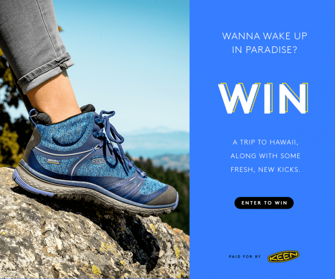 Refinery29 + Keen TrailFit Sweepstakes