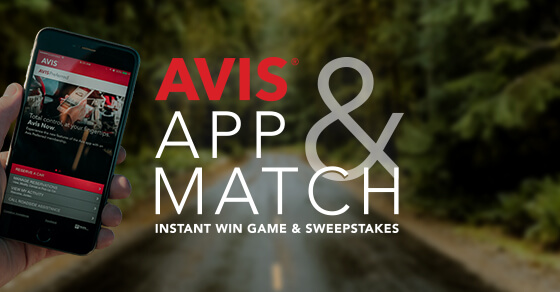 Avis App & Match Instant Win Game & Sweepstakes