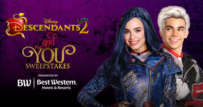 Disney Channel Descendants 2 And You Sweepstakes (Disney.com/You)