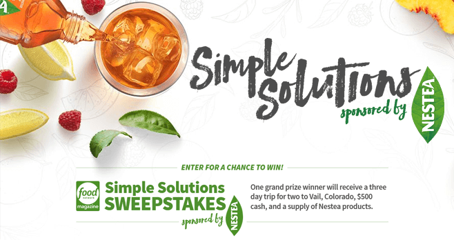 Food Network Simple Solutions Sweepstakes