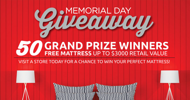 Mattress Firm Memorial Day Giveaway