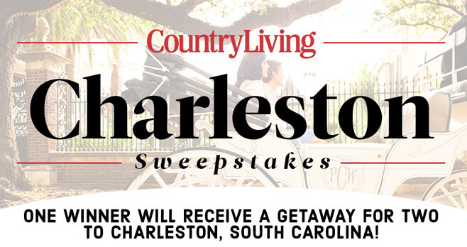 Country Living Charleston Sweepstakes