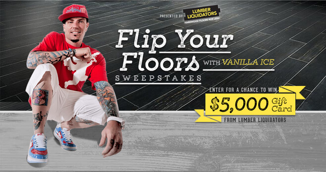 DIY Network Flip Your Floors Sweepstakes With Vanilla Ice