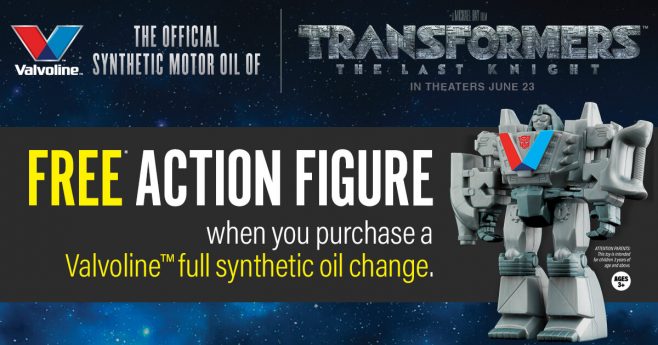 Valvoline Transformers: The Last Knight Instant Win