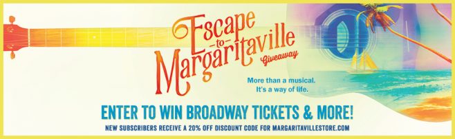 Escape to Margaritaville Musical Giveaway