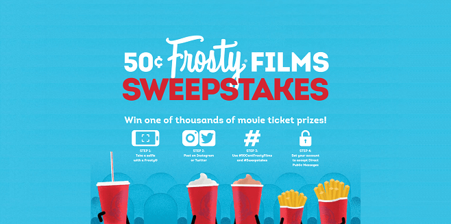 Wendy's 50-Cent Frosty Films Sweepstakes