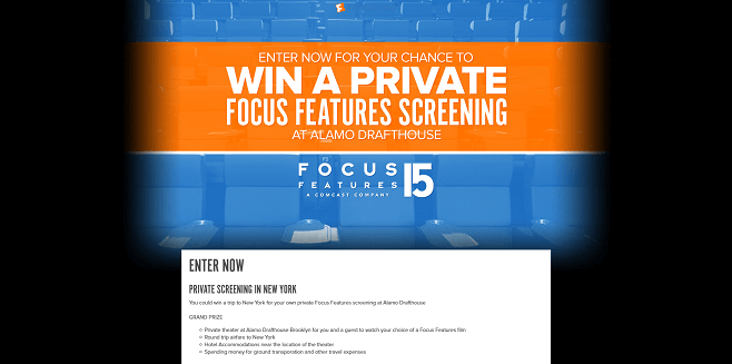 Fandango’s Focus Features Screening Sweepstakes