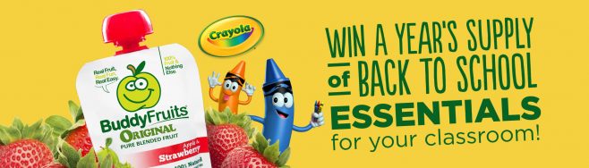 Buddy Fruits 2017 Back to School Sweepstakes